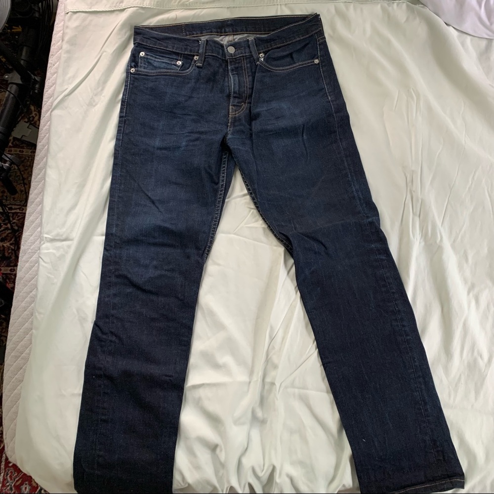 Levi 511 Men's Slim Jeans 34W x 32L Dark Wash